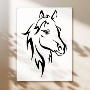Portrait Cheval - double tôle