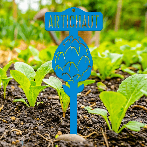 étiquette potager artichaut